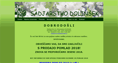Desktop Screenshot of dolinsek.si